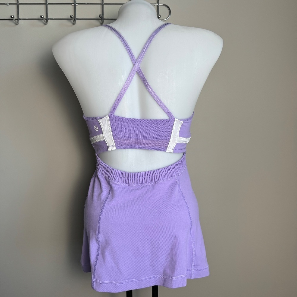 Lululemon Women's Purple Dance Strap Open Back Activewear Tank‎ Top Size 6 - Picture 3 of 12